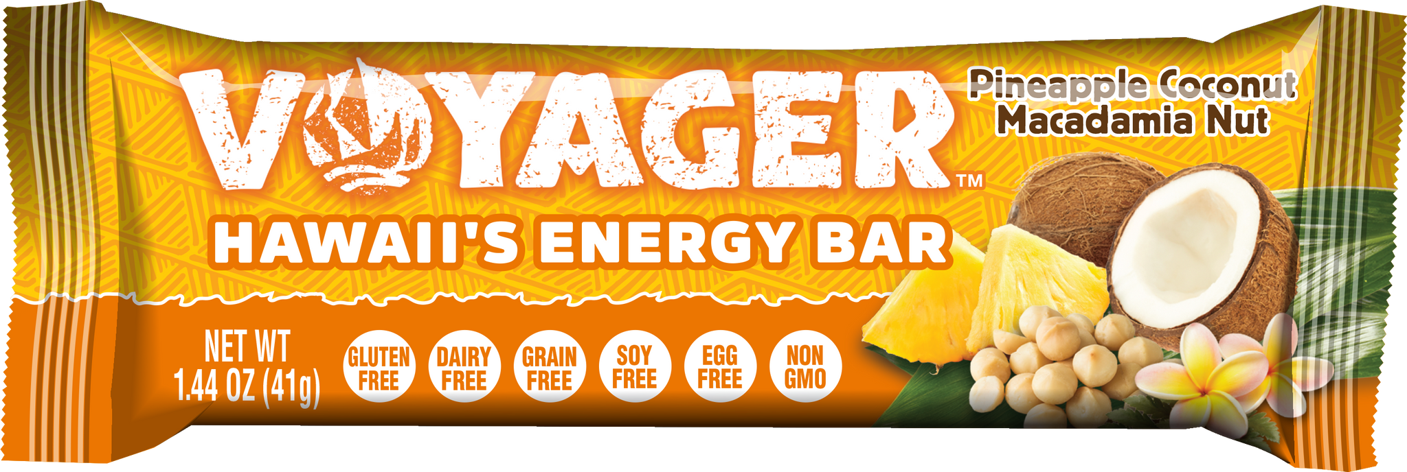 Voyager Energy Bars - Pineapple Coconut Macadamia Nut 12/41g