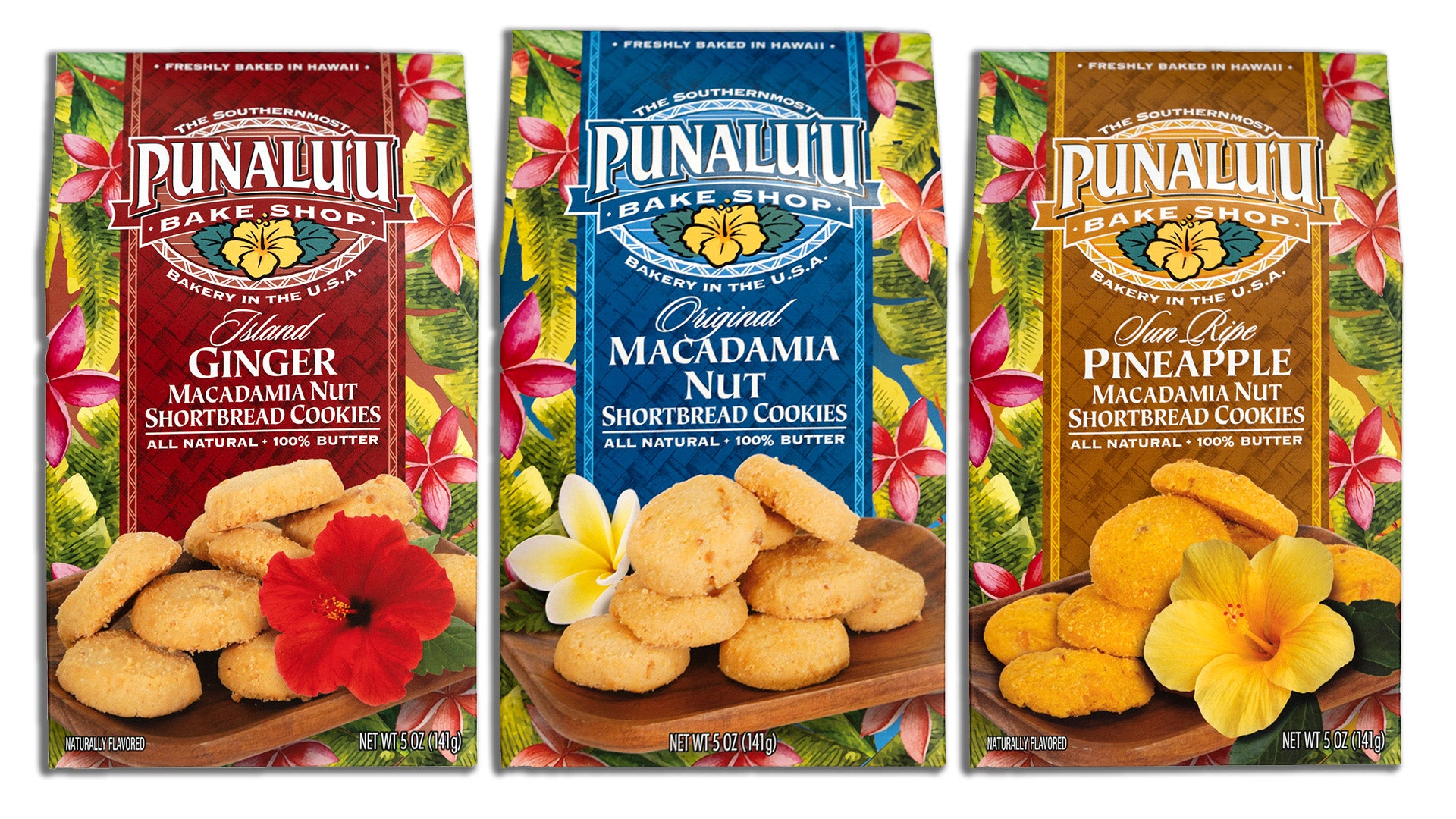Punaluʻu Macadamia Nut Shortbread Cookies - Box 3 – Punalu'u Bake Shop