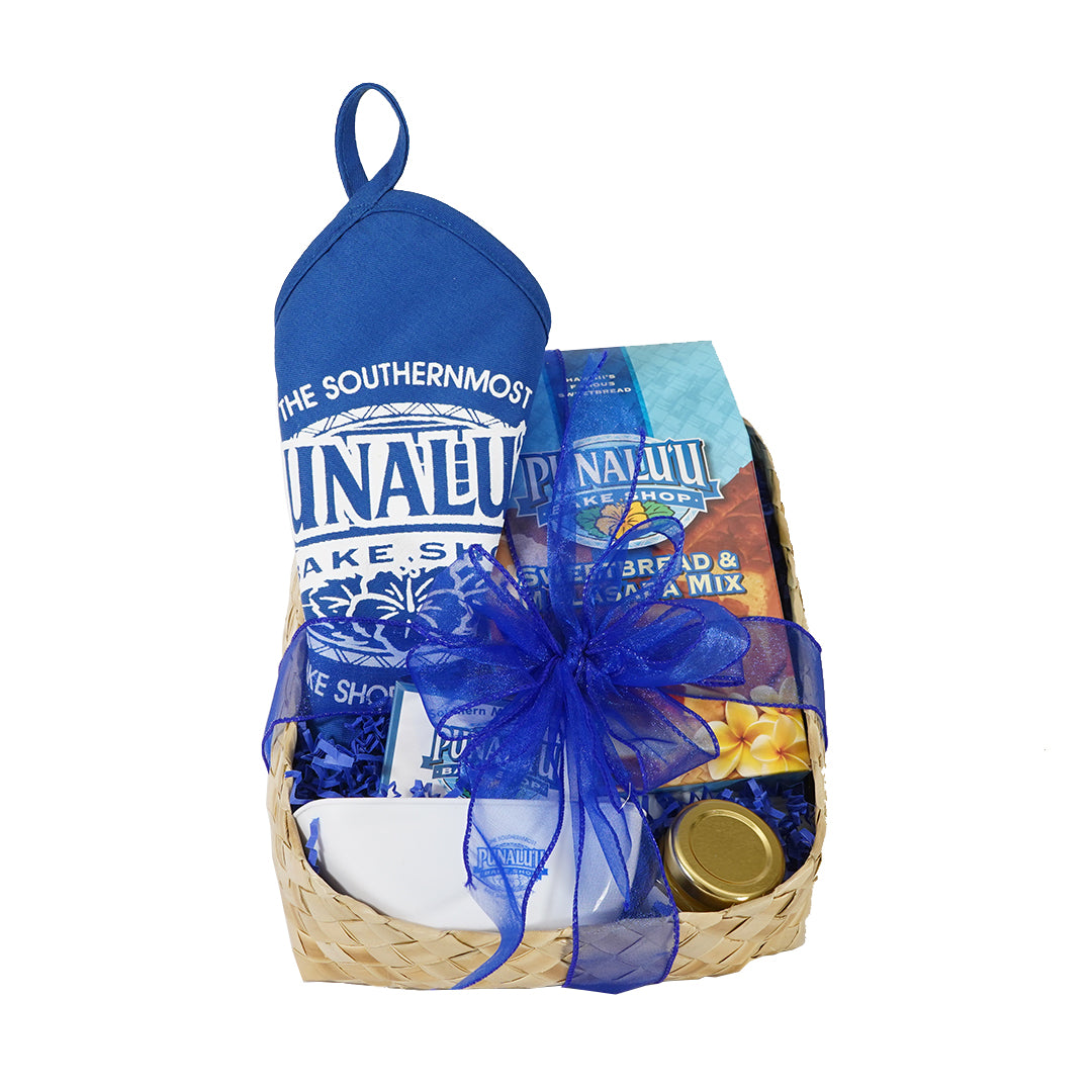 Punalu‘u Sweet Bread & Malasada Home Baking Mix Basket